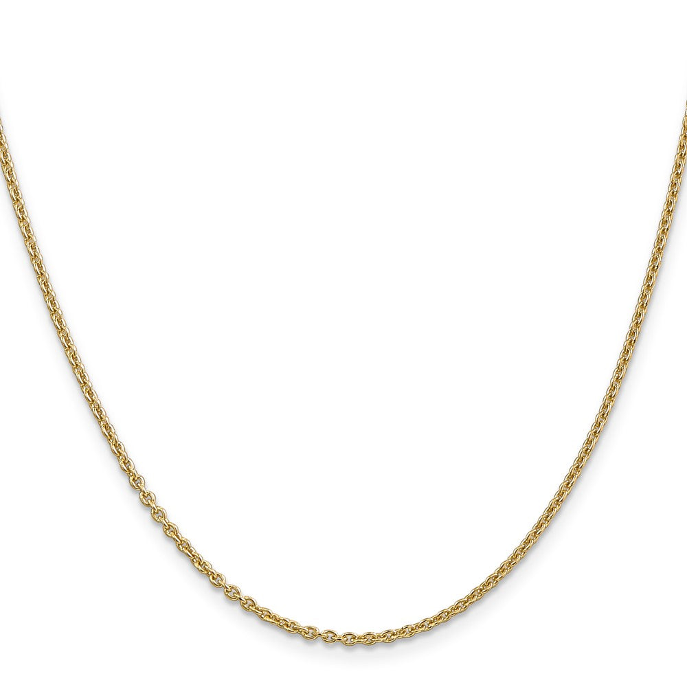 14K 16 inch 1.8mm Forzantine Cable with Lobster Clasp Chain