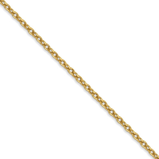 14k 1.8mm Forzantine Cable Chain (100 inch Spool)