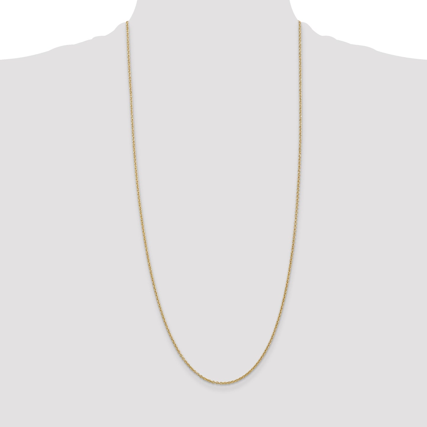14K 30 inch 1.8mm Forzantine Cable with Lobster Clasp Chain