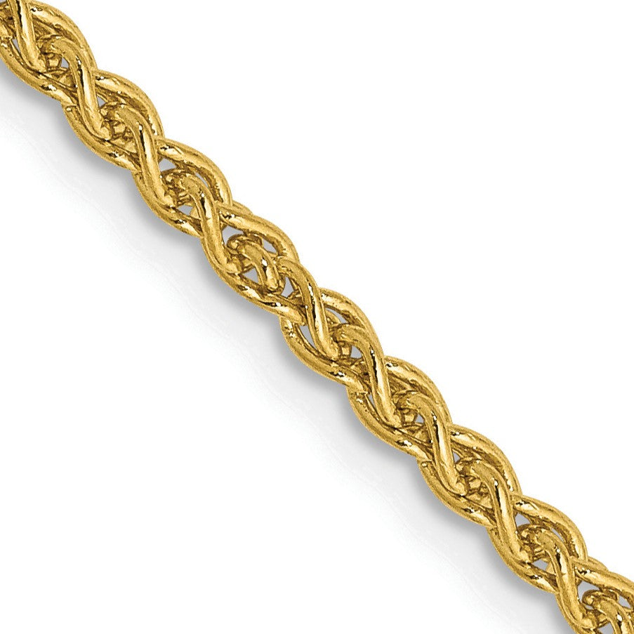 14K 18 inch 2.1mm Spiga with Lobster Clasp Chain