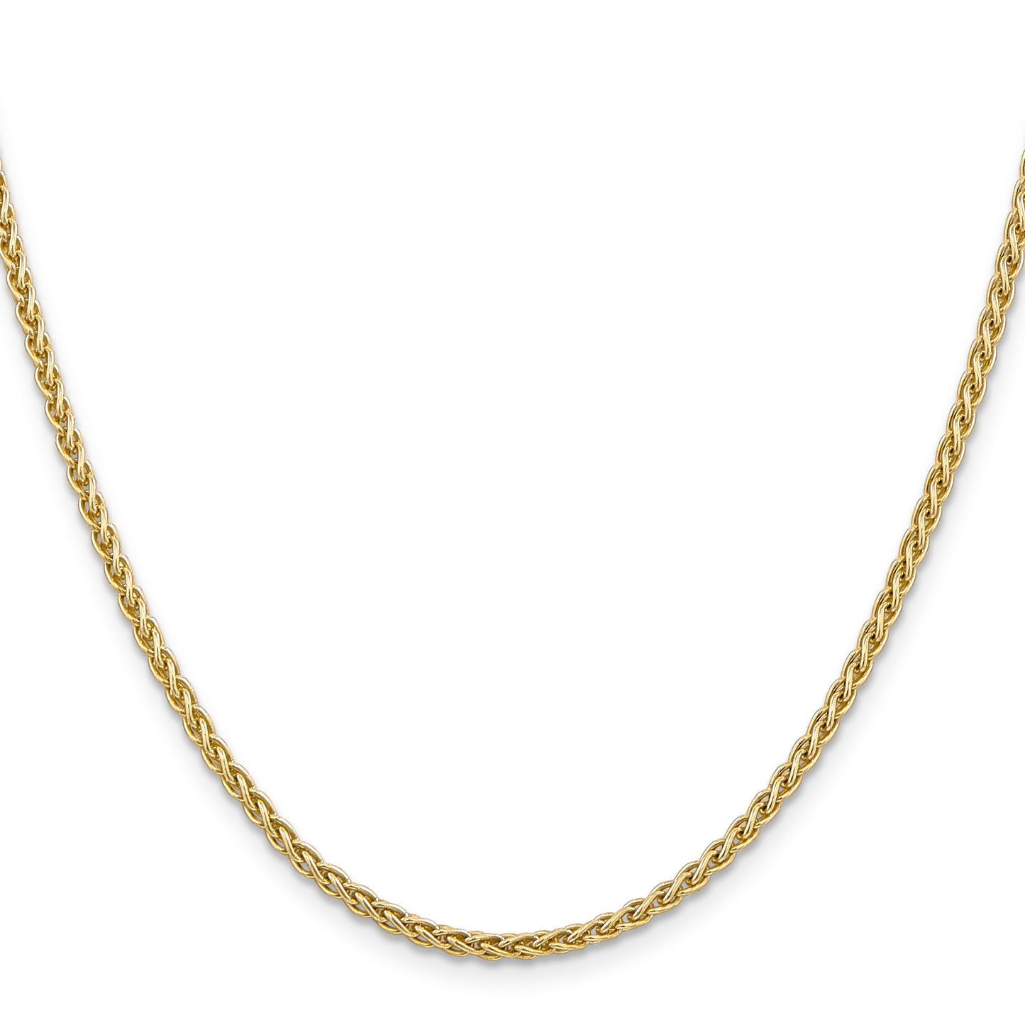 14K 30 inch 2.5mm Spiga with Lobster Clasp Chain