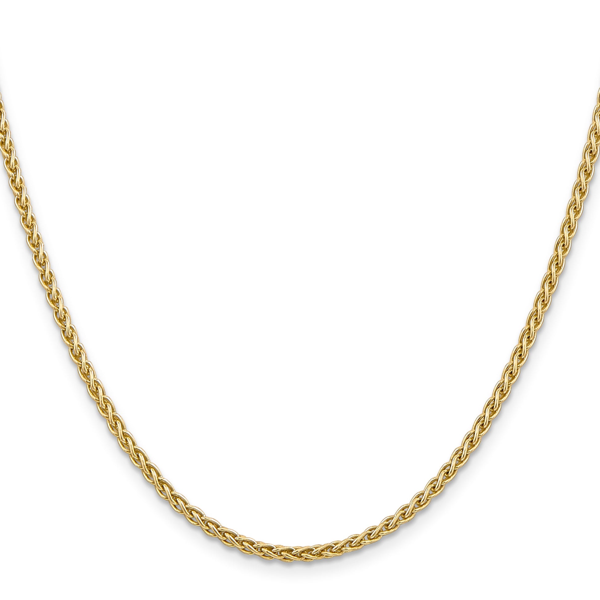14K 30 inch 2.5mm Spiga with Lobster Clasp Chain