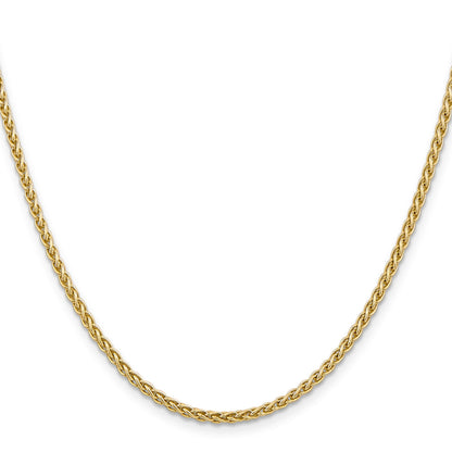 14K 22 inch 2.5mm Spiga with Lobster Clasp Chain