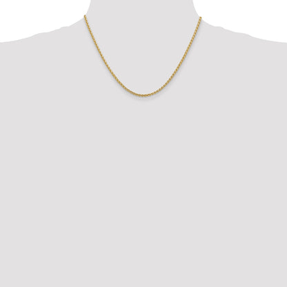 14K 18 inch 2.5mm Spiga with Lobster Clasp Chain
