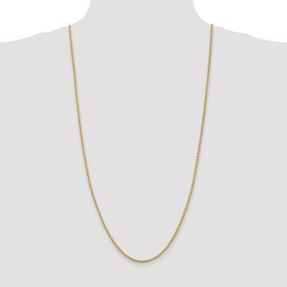 14K 30 inch 2.5mm Spiga with Lobster Clasp Chain