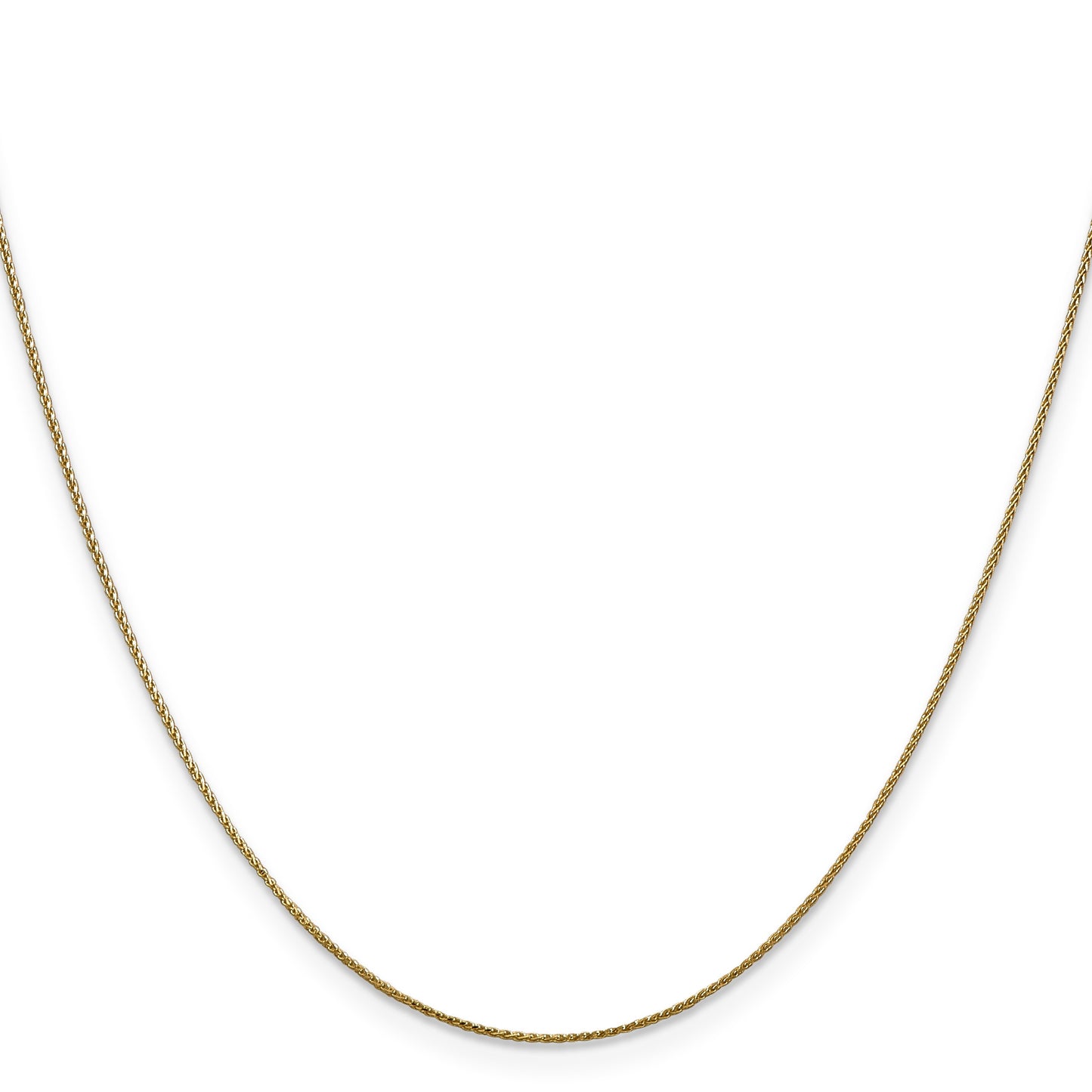 14K 20 inch .85mm Diamond-cut Spiga with Lobster Clasp Chain