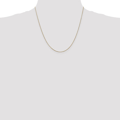 14K 20 inch .85mm Diamond-cut Spiga with Lobster Clasp Chain