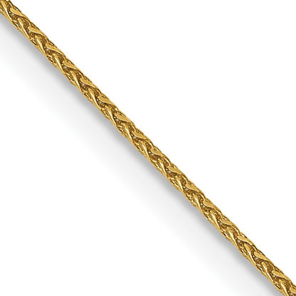 14K 18 inch .85mm Diamond-cut Spiga with Spring Ring Clasp Chain