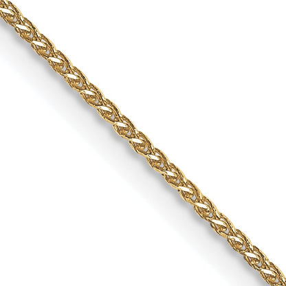 14K 22 inch .85mm Diamond-cut Spiga with Lobster Clasp Chain