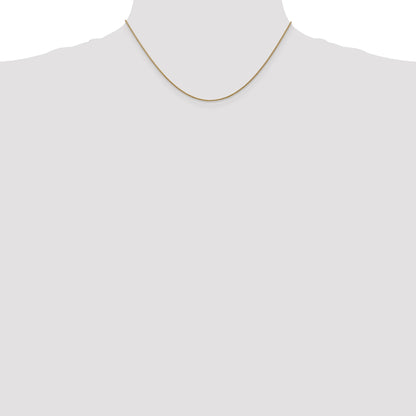 14K 16 inch 1.05mm Diamond-cut Spiga with Lobster Clasp Chain