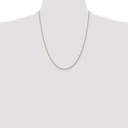 14K 22 inch 1.05mm Diamond-cut Spiga with Lobster Clasp Chain