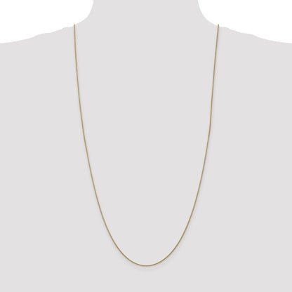 14K 30 inch 1.05mm Diamond-cut Spiga with Lobster Clasp Chain