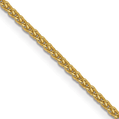14K 22 inch 1.05mm Diamond-cut Spiga with Lobster Clasp Chain