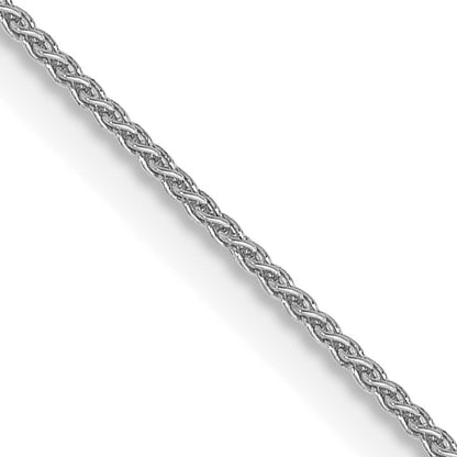 14K White Gold 16 inch .85mm Spiga with Spring Ring Clasp Chain