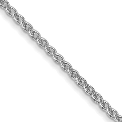 14K White Gold 26 inch 1.05mm Spiga with Lobster Clasp Chain