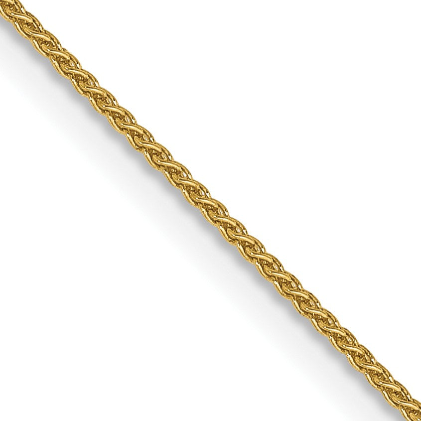 14K 16 inch .85mm Spiga with Spring Ring Clasp Chain