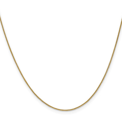 14K 20 inch .85mm Spiga with Lobster Clasp Chain