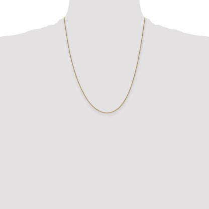 14K 22 inch .85mm Spiga with Lobster Clasp Chain