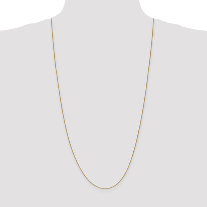 14K 30 inch .85mm Spiga with Lobster Clasp Chain
