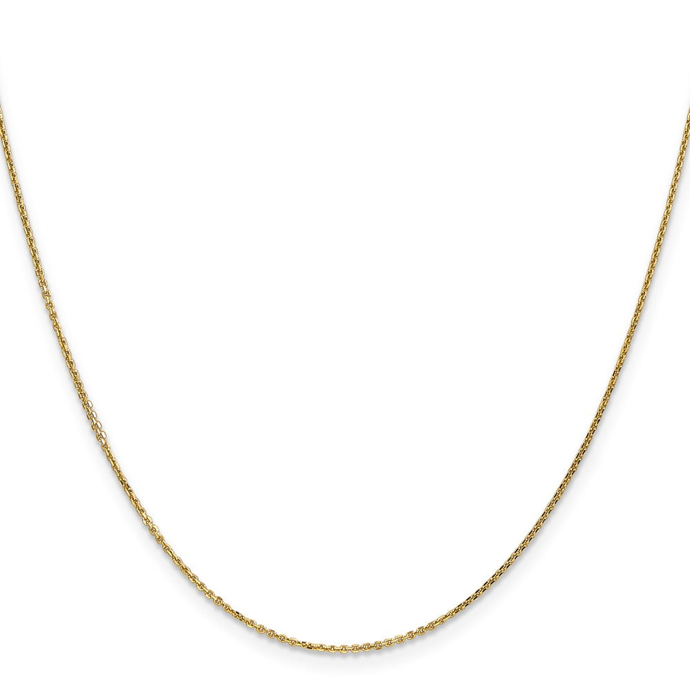 14K 20 inch .95mm Diamond-cut Cable with Lobster Clasp Chain