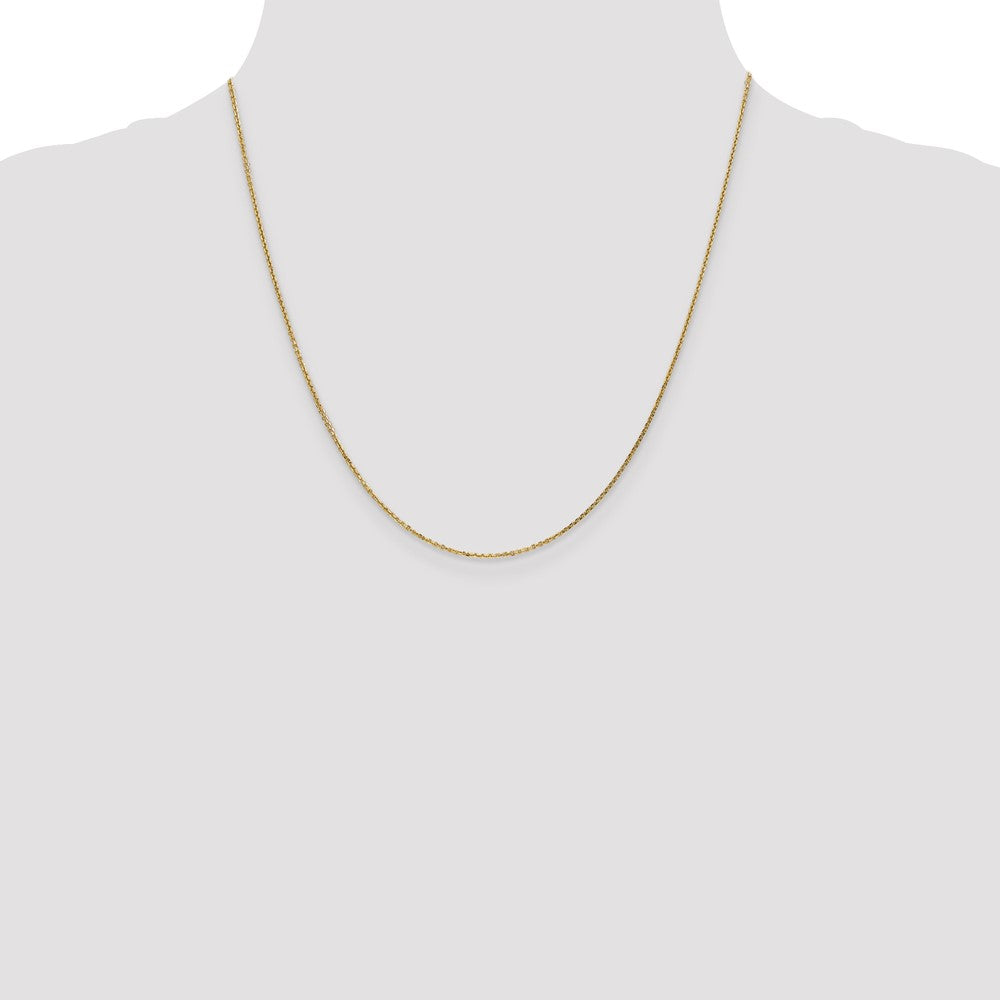 14K 20 inch .95mm Diamond-cut Cable with Lobster Clasp Chain