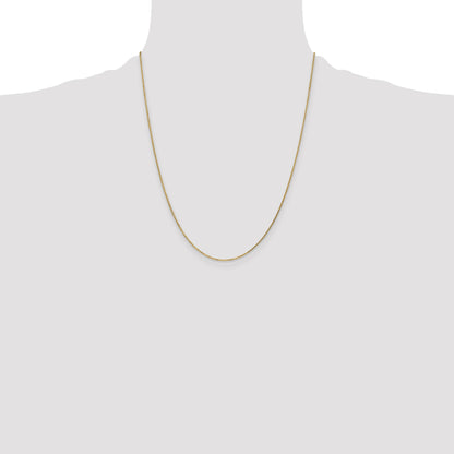 14K 22 inch .95mm Diamond-cut Cable with Lobster Clasp Chain