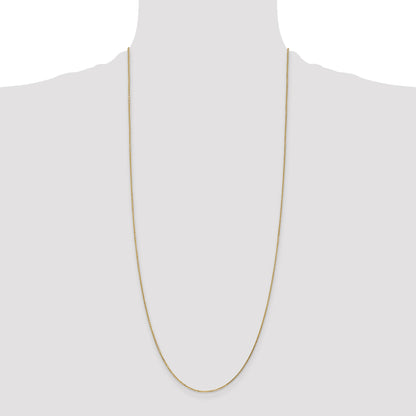 14K 30 inch .95mm Diamond-cut Cable with Lobster Clasp Chain