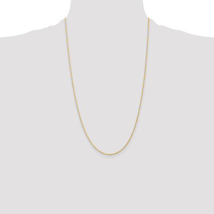 14K 26 inch 1.1mm Baby Rope with Spring Ring Clasp Chain