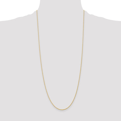 14K 30 inch 1.1mm Baby Rope with Spring Ring Clasp Chain