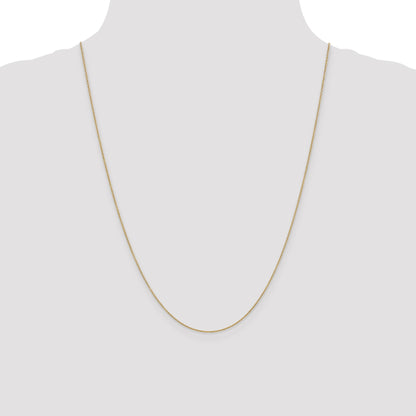 14K 24 inch .9mm Cable with Spring Ring Clasp Chain