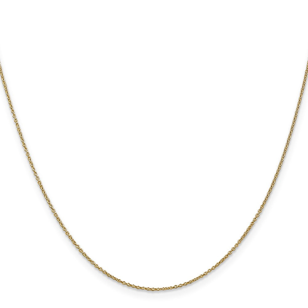 14K 16 inch .9mm Cable with Lobster Clasp Chain