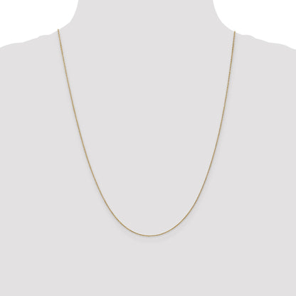 14K 24 inch .9mm Cable with Lobster Clasp Chain