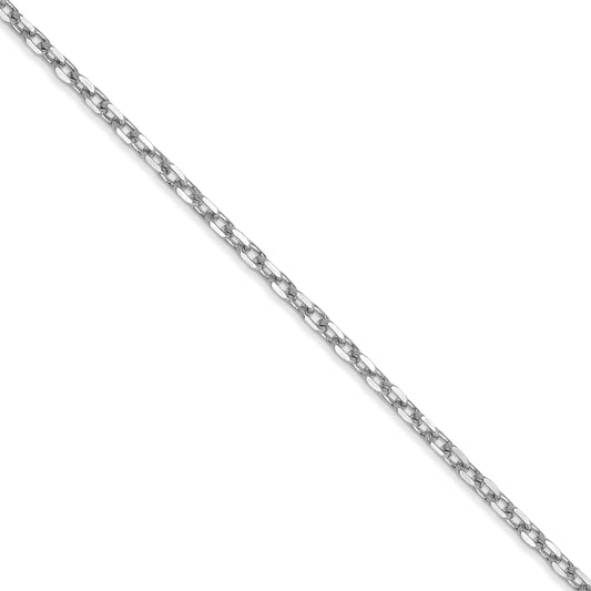 14k WG 1.8mm D/C Round Open Link Cable Chain (100 inch Spool)