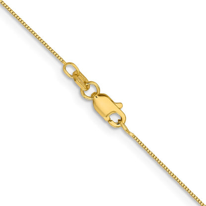 14K 18 inch .5mm Box with Lobster Clasp Chain