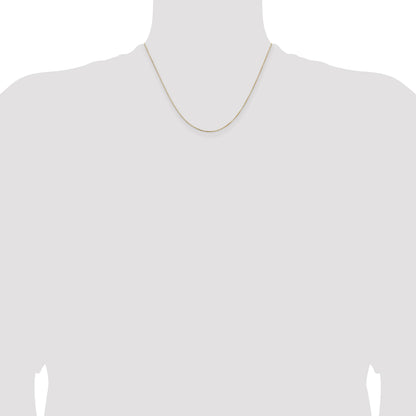 14K 18 inch .5mm Box with Lobster Clasp Chain