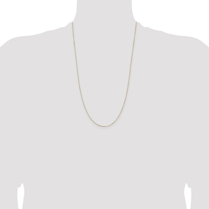 14K 26 inch .5mm Box with Lobster Clasp Chain