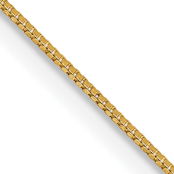 14K 16 inch .5mm Box with Lobster Clasp Chain