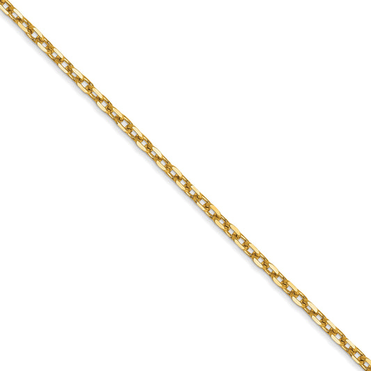 14k 1.8mm D/C Round Open Link Cable Chain (100 inch Spool)