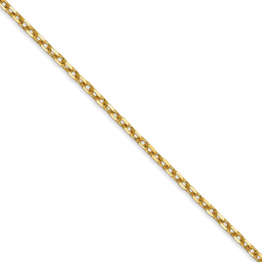 14k 1.8mm D/C Round Open Link Cable Chain (100 inch Spool)