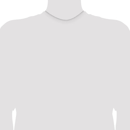 14K White Gold 14 inch 1.2mm Cable with Lobster Clasp Chain