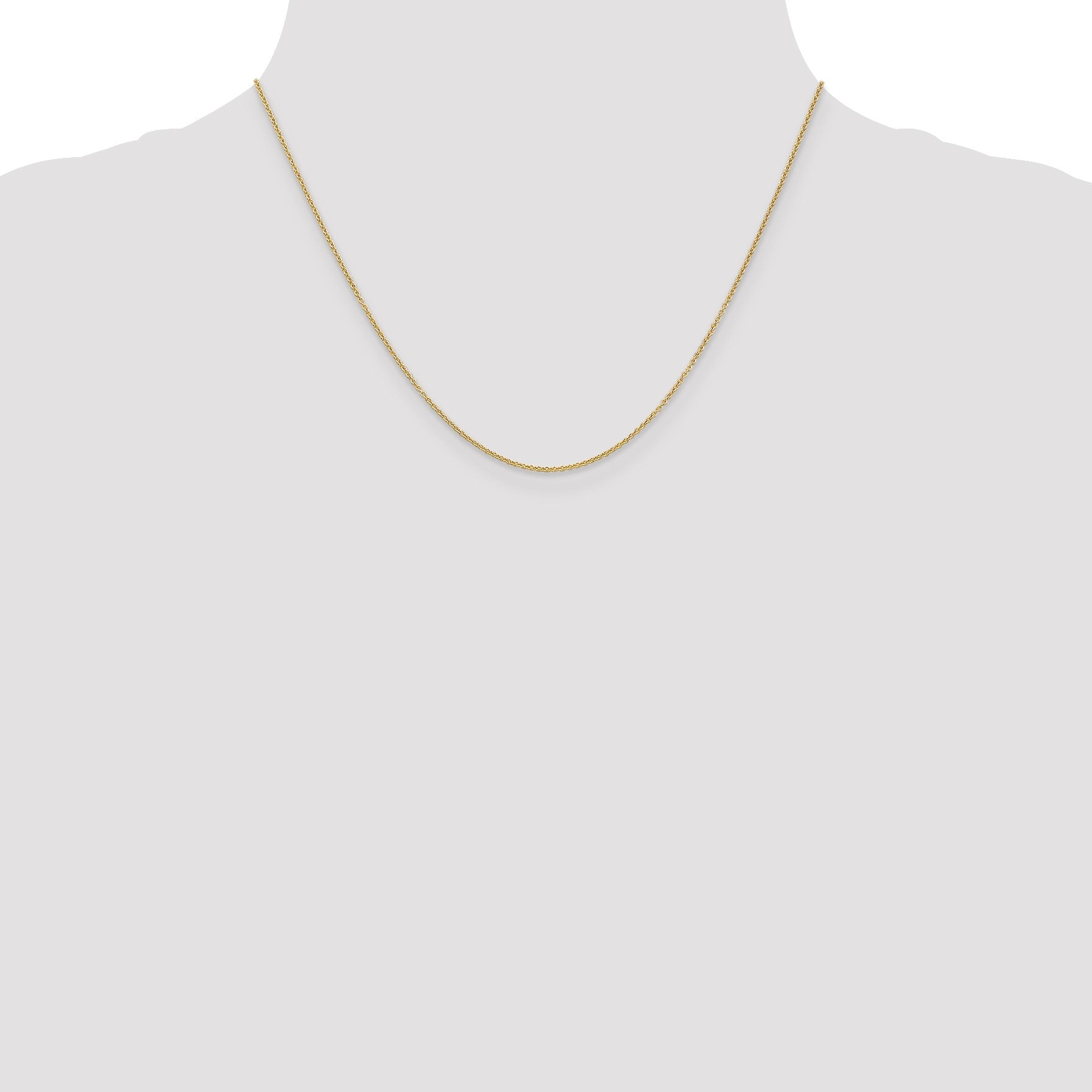 14K 18 inch 1.2mm Cable with Lobster Clasp Chain