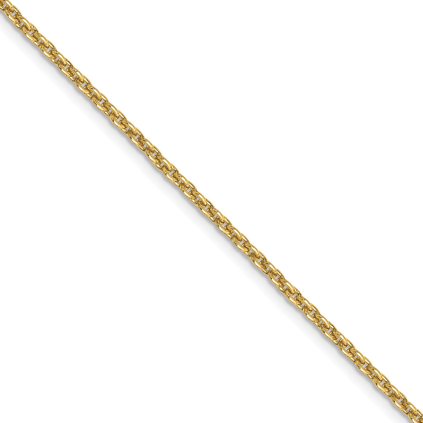 14k 2mm Round Open Link Cable Chain (100 inch Spool)