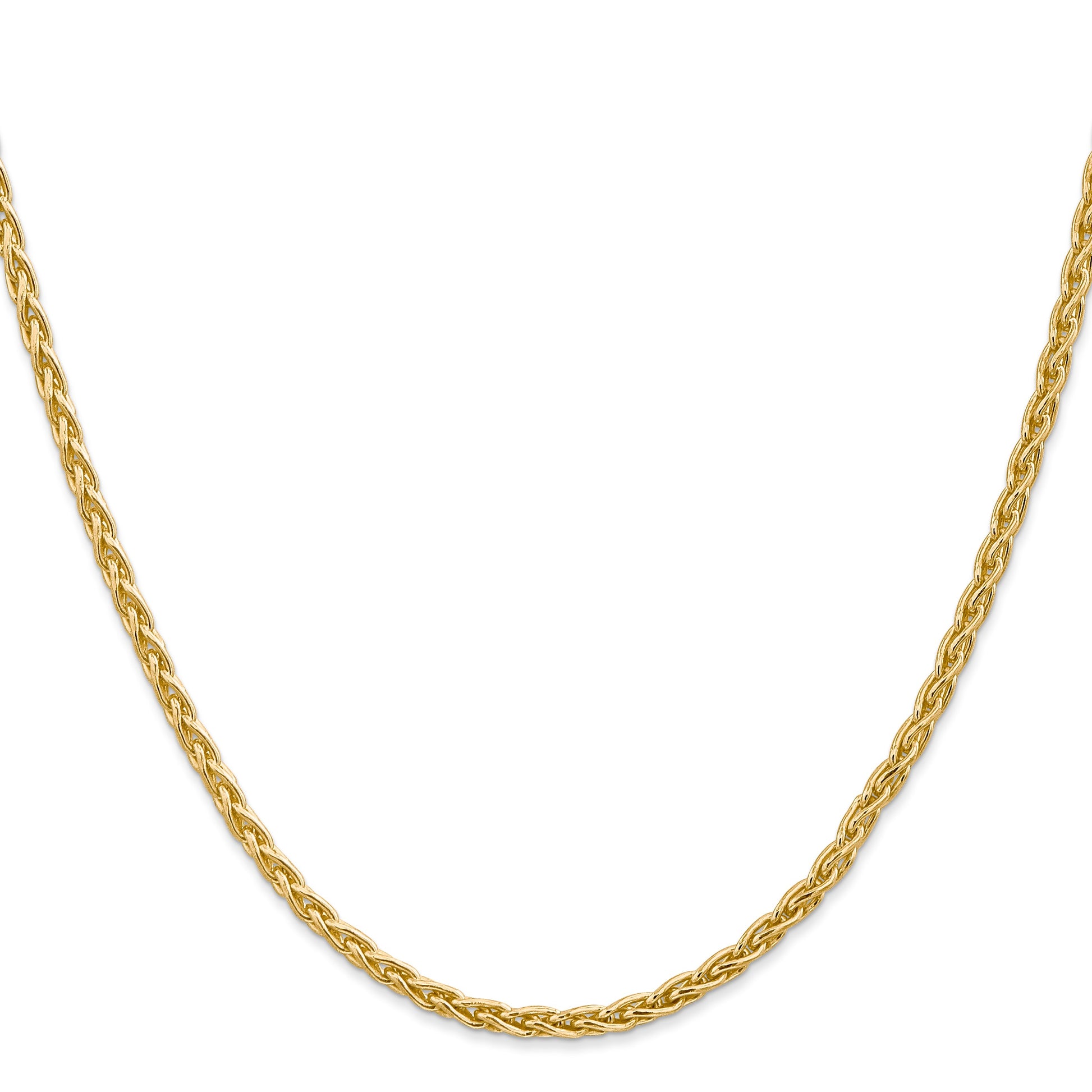 14k 24 inch 3mm Parisian Wheat with Lobster Clasp Chain