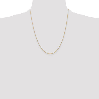 14k 1.2mm D/C Beaded Pendant Chain