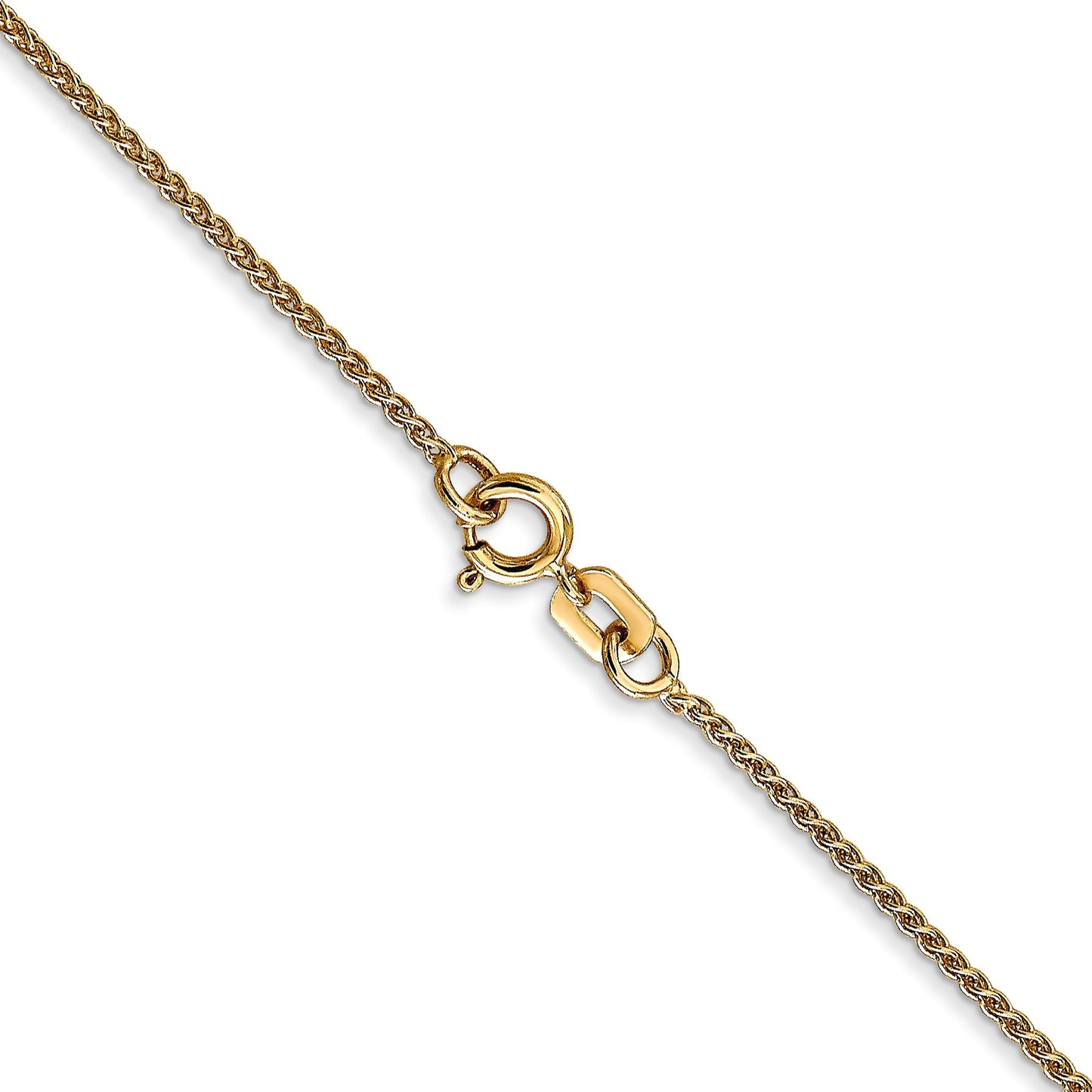 14K 24 inch 1.05mm Spiga with Spring Ring Clasp Chain