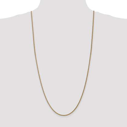 14K 30 inch 1.05mm Spiga with Spring Ring Clasp Chain