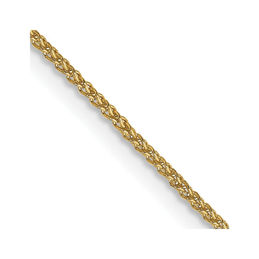 14K 18 inch 1.05mm Spiga with Spring Ring Clasp Chain