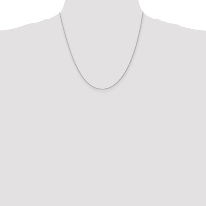 14K White Gold 20 inch 1.2mm Parisian Wheat with Lobster Clasp Chain