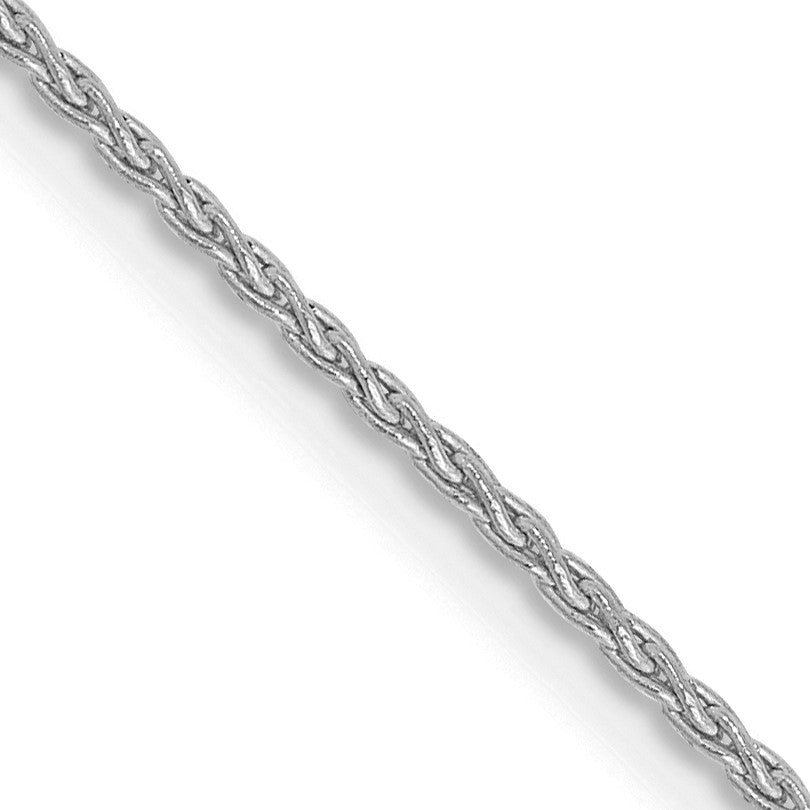 14K White Gold 14 inch 1.2mm Parisian Wheat with Lobster Clasp Chain
