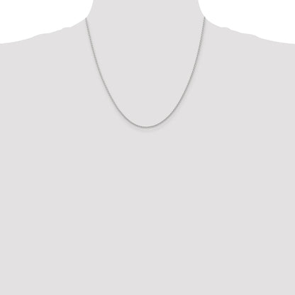 14K White Gold 20 inch 1.5mm Parisian Wheat with Lobster Clasp Chain